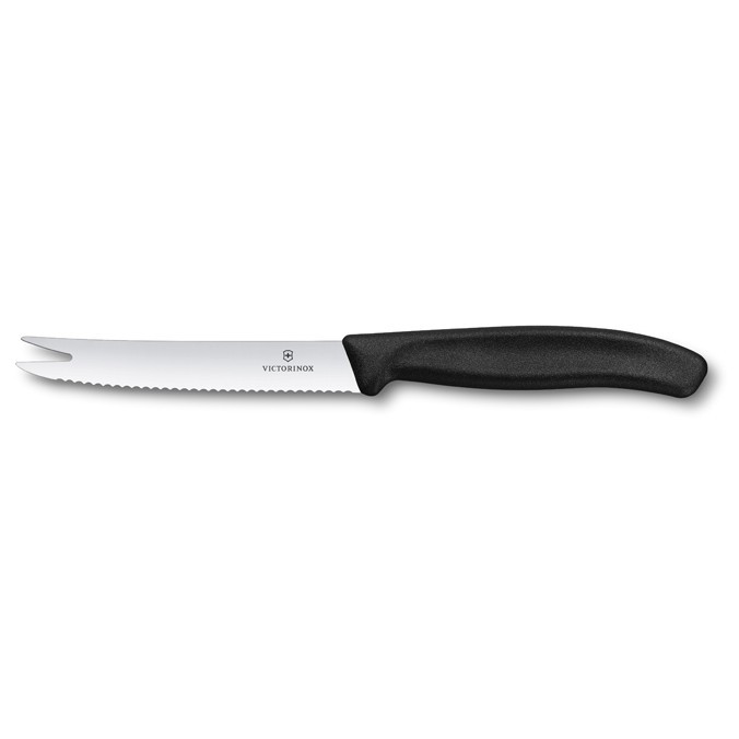 Nůž na sýr a uzeninu Victorinox Nůž na sýr a uzeninu 11 cm Barva: černá