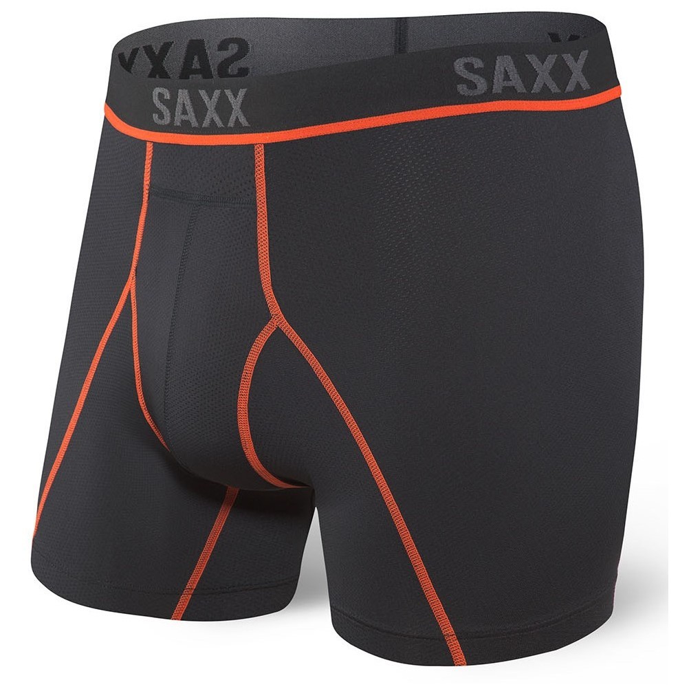 Pánské boxerky Saxx Kinetic HD Boxer Brief Velikost: M / Barva: černá/červená