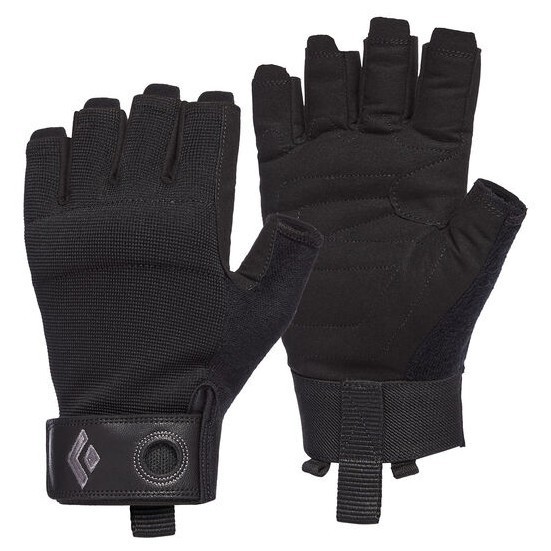 Pánské rukavice Black Diamond Crag Half-Finger Gloves Velikost rukavic: XS / Barva: černá
