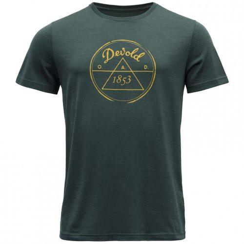 Pánské triko Devold 1853 Man Tee Velikost: L / Barva: tmavě zelená