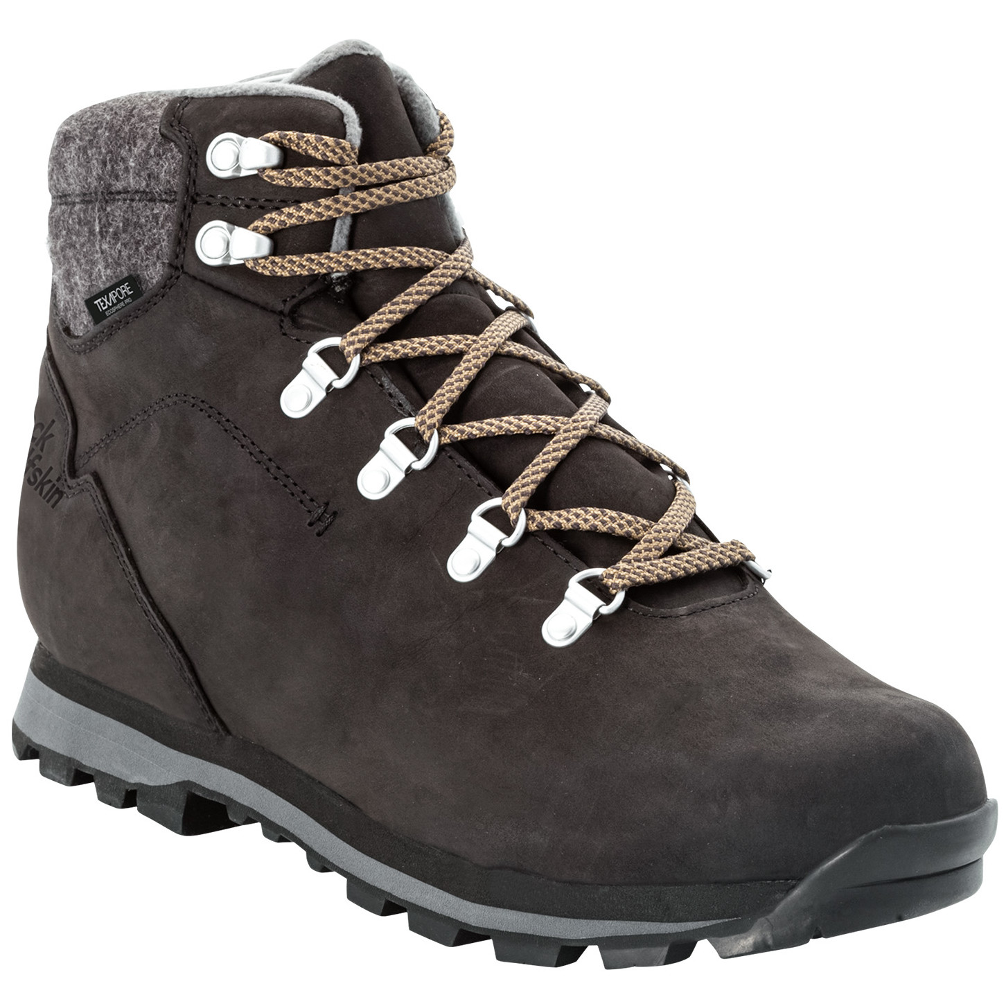 Pánské zimní boty Jack Wolfskin Thunder Bay Texapore Mid M Velikost bot (EU): 45 / Barva: šedá/hnědá