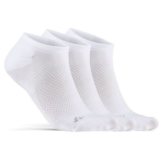 Ponožky Craft Core Dry Footies 3-Pack Velikost ponožek: 46-48 / Barva: bílá