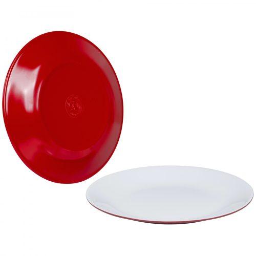Sada talířů Bo-Camp Dinner plate Two tone - 4ks Barva: červená