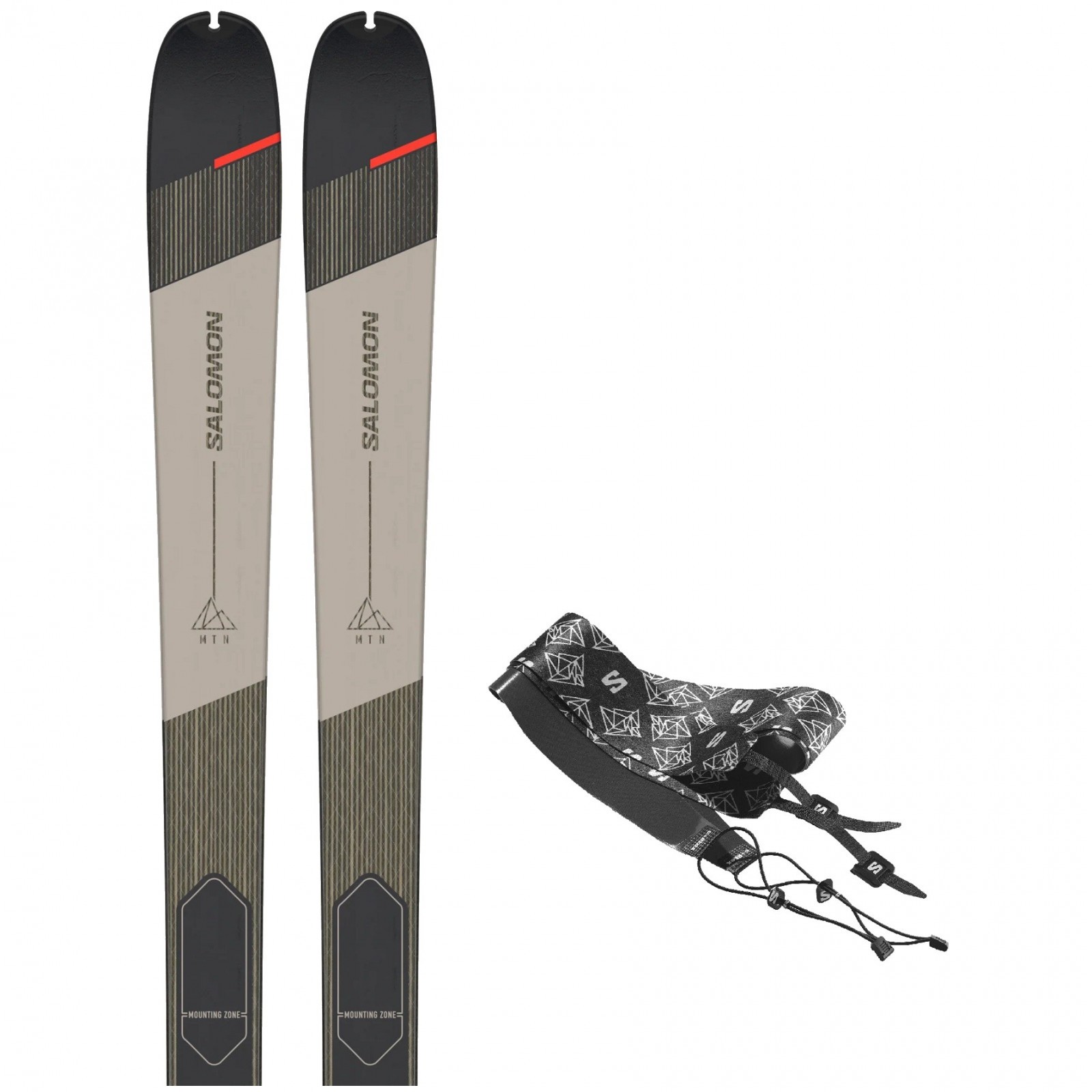 Skialpový set Salomon MTN 80 Carbon + pásy Délka lyží: 164 cm