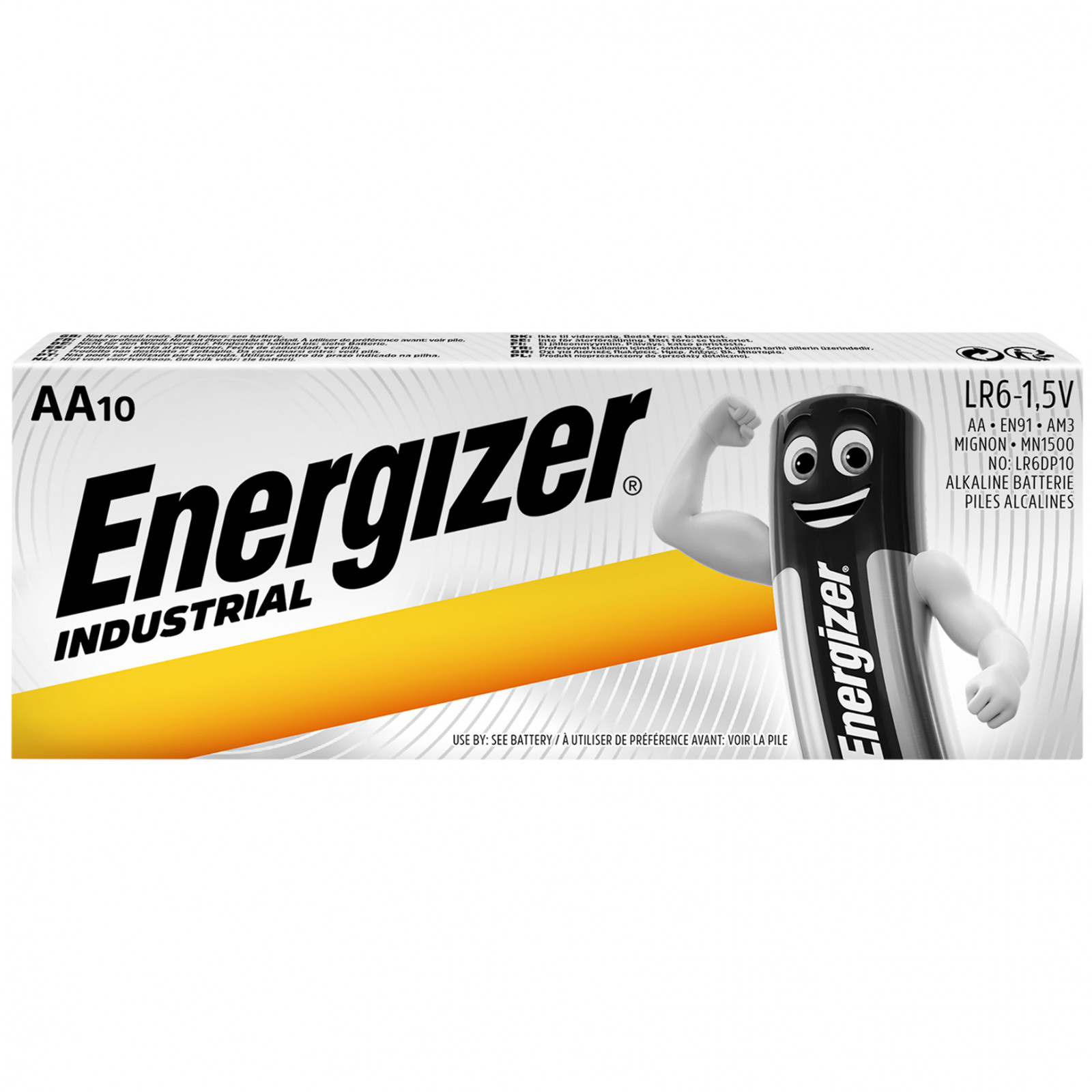 Baterie Energizer Industrial AA/10 Barva: stříbrná