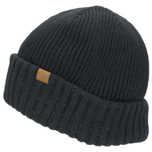 Čepice SealSkinz Waterproof Cold Weather Roll Cuff Beanie Hat Velikost: L-XL / Barva: černá