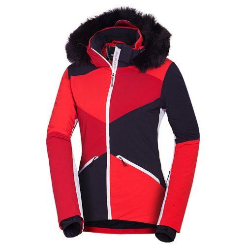 Dámská lyžařská bunda Northfinder Edith Velikost: S / Barva: červená/bílá