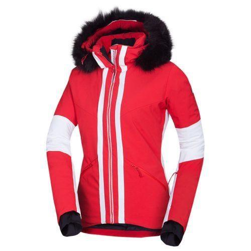 Dámská lyžařská bunda Northfinder Zella Velikost: L / Barva: červená/bílá