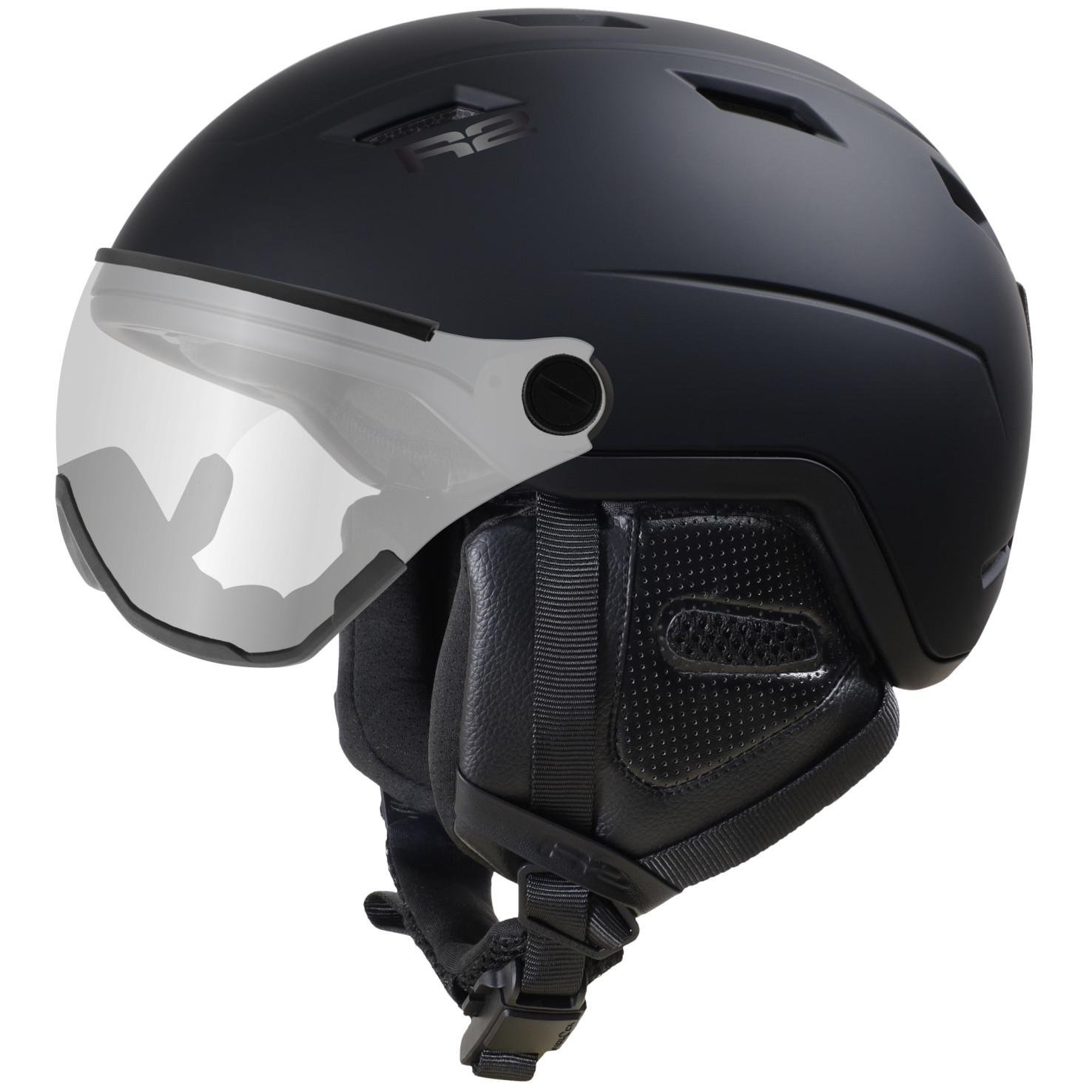 Dámská lyžařská přilba R2 Panther Velikost helmy: 61-63 cm / Barva: černá