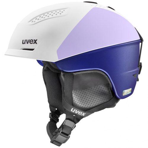 Dámská lyžařská přilba Uvex Ultra Pro WE Velikost helmy: 51-55 cm / Barva: bílá/fialová