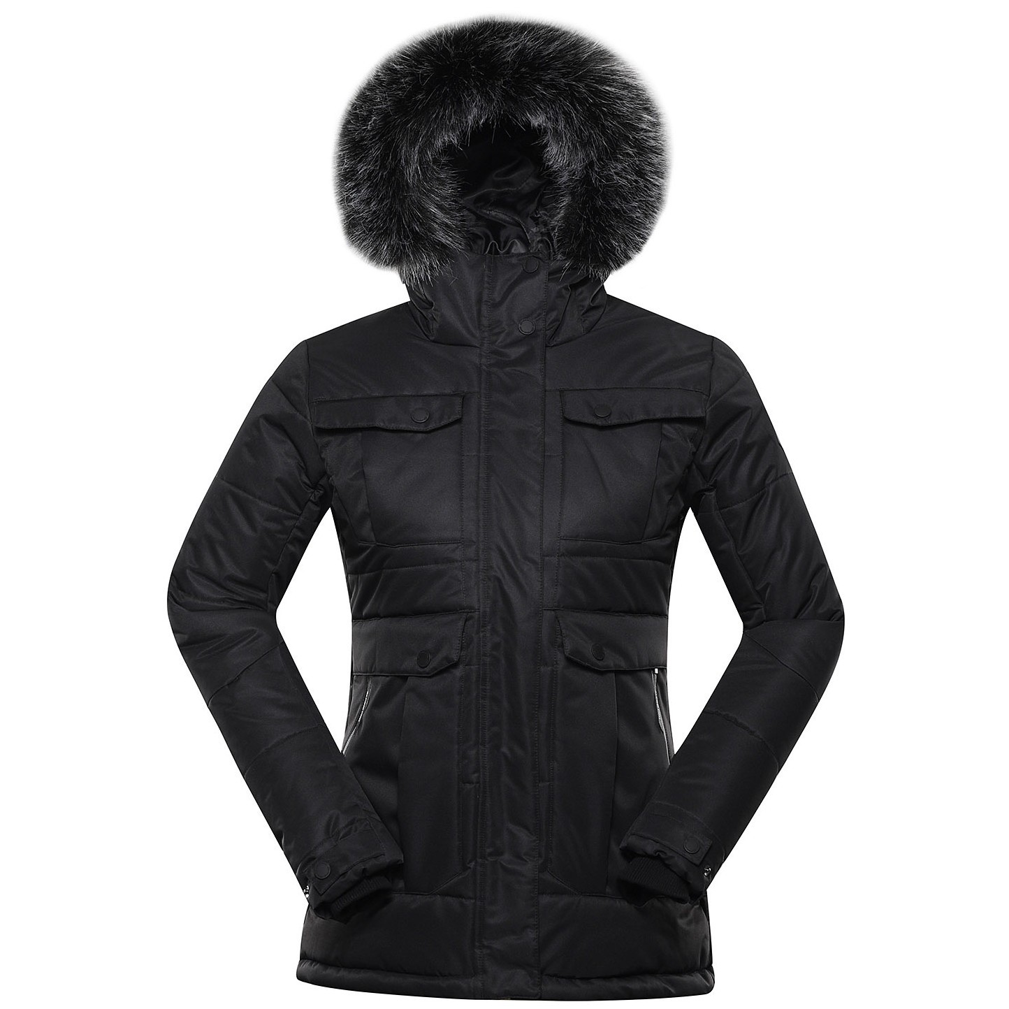 Dámská zimní bunda Alpine Pro Egypa Velikost: L / Barva: černá