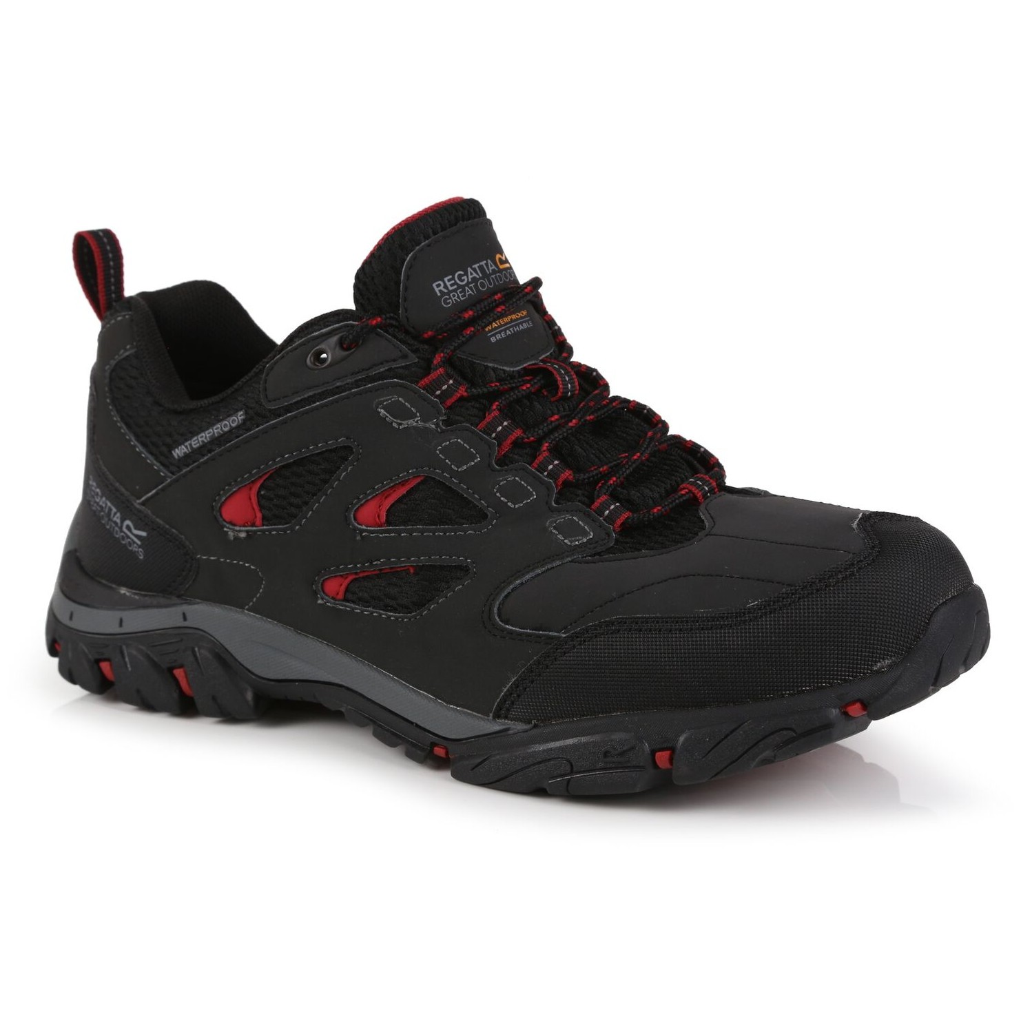Dámské boty Regatta Holcombe IEP Low Velikost bot (EU): 40 / Barva: černá/červená