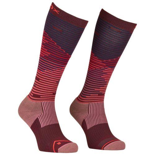 Dámské podkolenky Ortovox All Mountain Long Socks W Velikost ponožek: 42-44 / Barva: červená