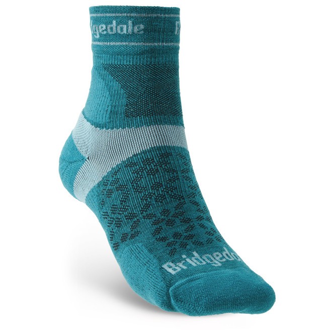 Dámské ponožky Bridgedale UL T2 MS 3/4 Crew Women's Velikost ponožek: 35-37 / Barva: tyrkysová