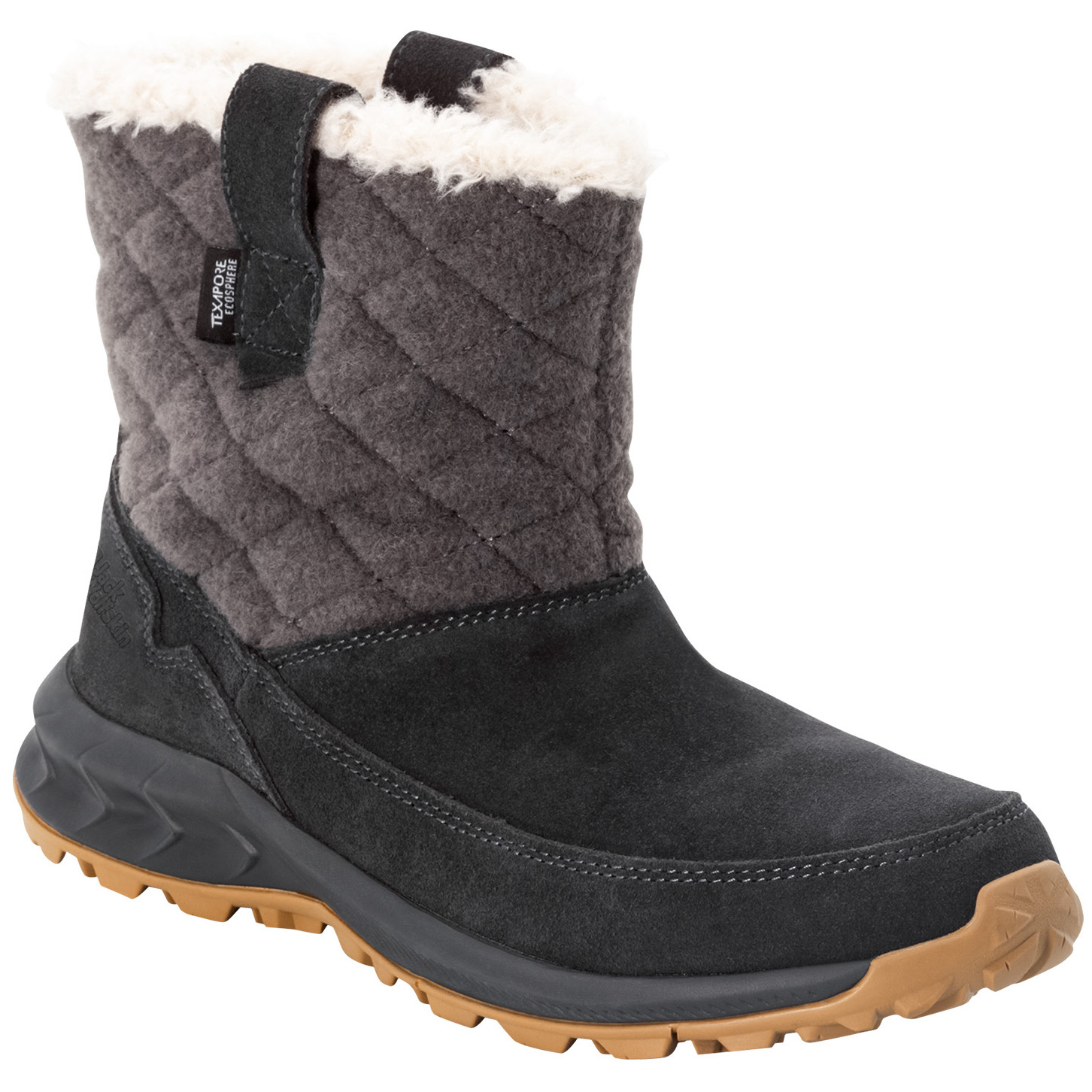 Dámské zimní boty Jack Wolfskin Queenstown Texapore Boot W Velikost bot (EU): 42 / Barva: černá/šedá