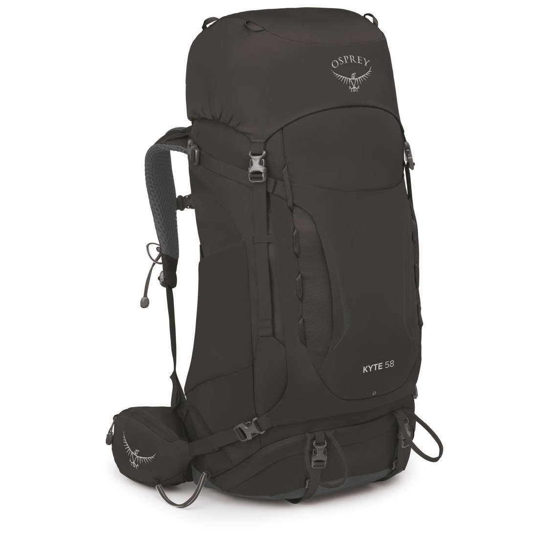 Dámský turistický batoh Osprey Kyte 58 Velikost zad batohu: XS/S / Barva: černá