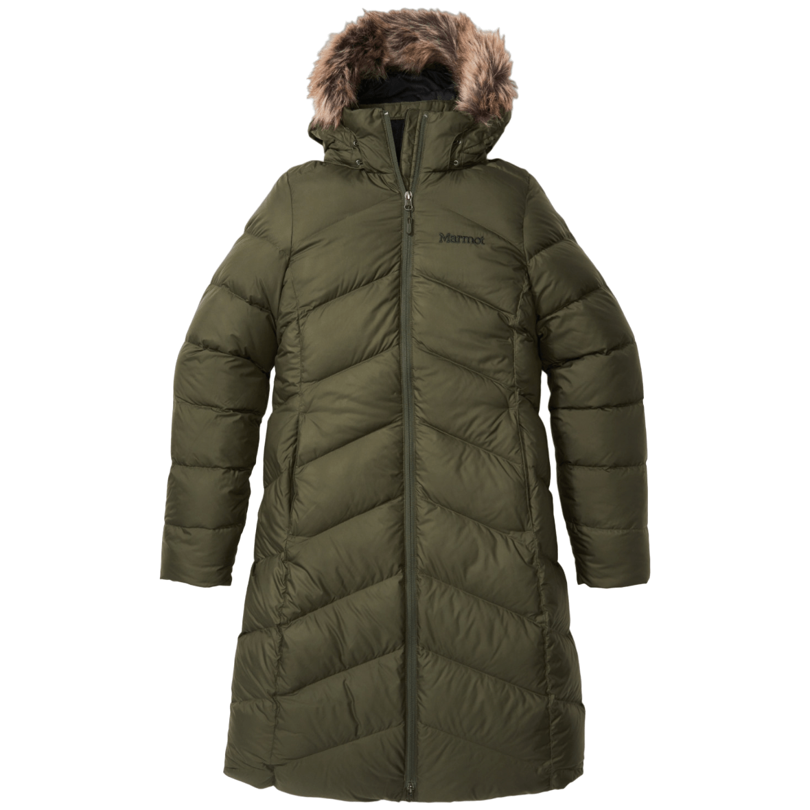 Dámský zimní kabát Marmot Wm's Montreaux Coat Velikost: S / Barva: tmavě zelená