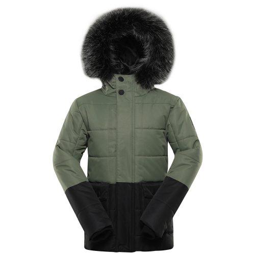 Dětská zimní bunda Alpine Pro Egypo Dětská velikost: 104-110 / Barva: zelená