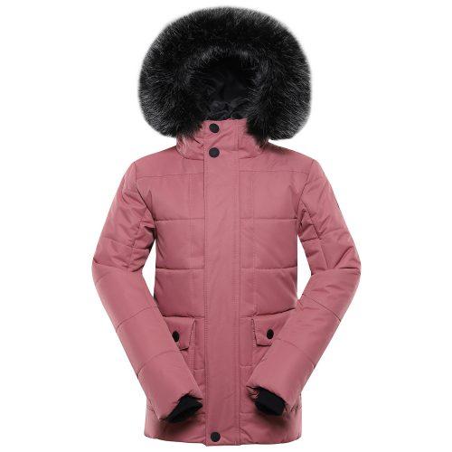 Dětská zimní bunda Alpine Pro Egypo Dětská velikost: 164-170 / Barva: růžová