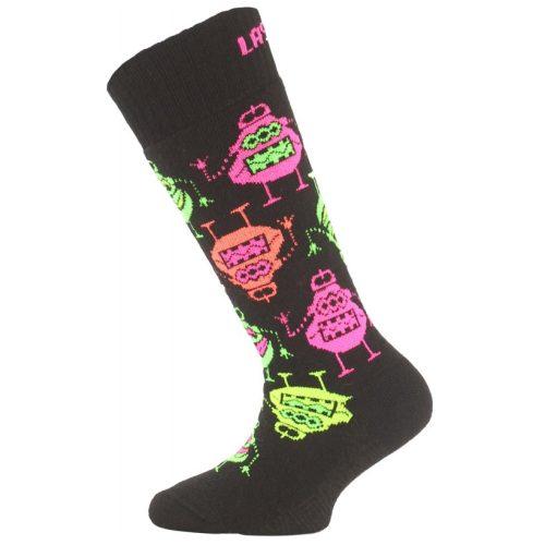 Dětské ponožky Lasting SJE Velikost ponožek: 24-28 / Barva: černá/růžová