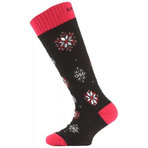 Dětské ponožky Lasting Sja Velikost ponožek: 29-33 (XS) / Barva: černá