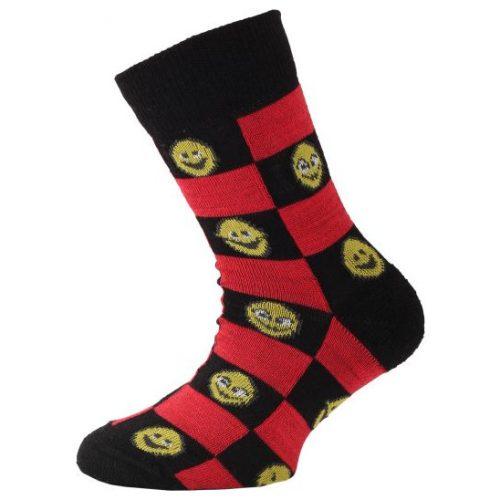 Dětské ponožky Lasting TJE Velikost ponožek: 29-33 / Barva: červená/černá
