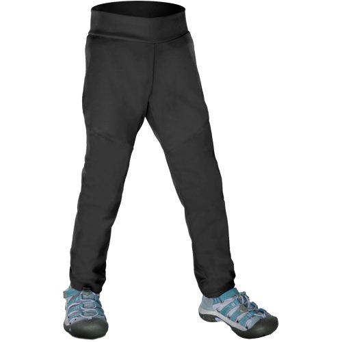 Dětské softshellové kalhoty Unuo bez zateplení pružné Dětská velikost: 110-116 / Barva: černá