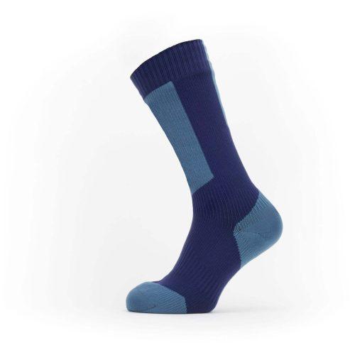 Nepromokavé ponožky SealSkinz Runton Velikost ponožek: 39-42 / Barva: modrá/světle modrá