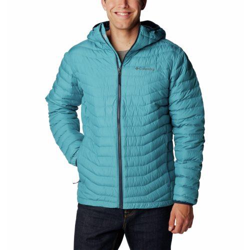 Pánská bunda Columbia Westridge™ Down Hooded Jacket Velikost: L / Barva: modrá
