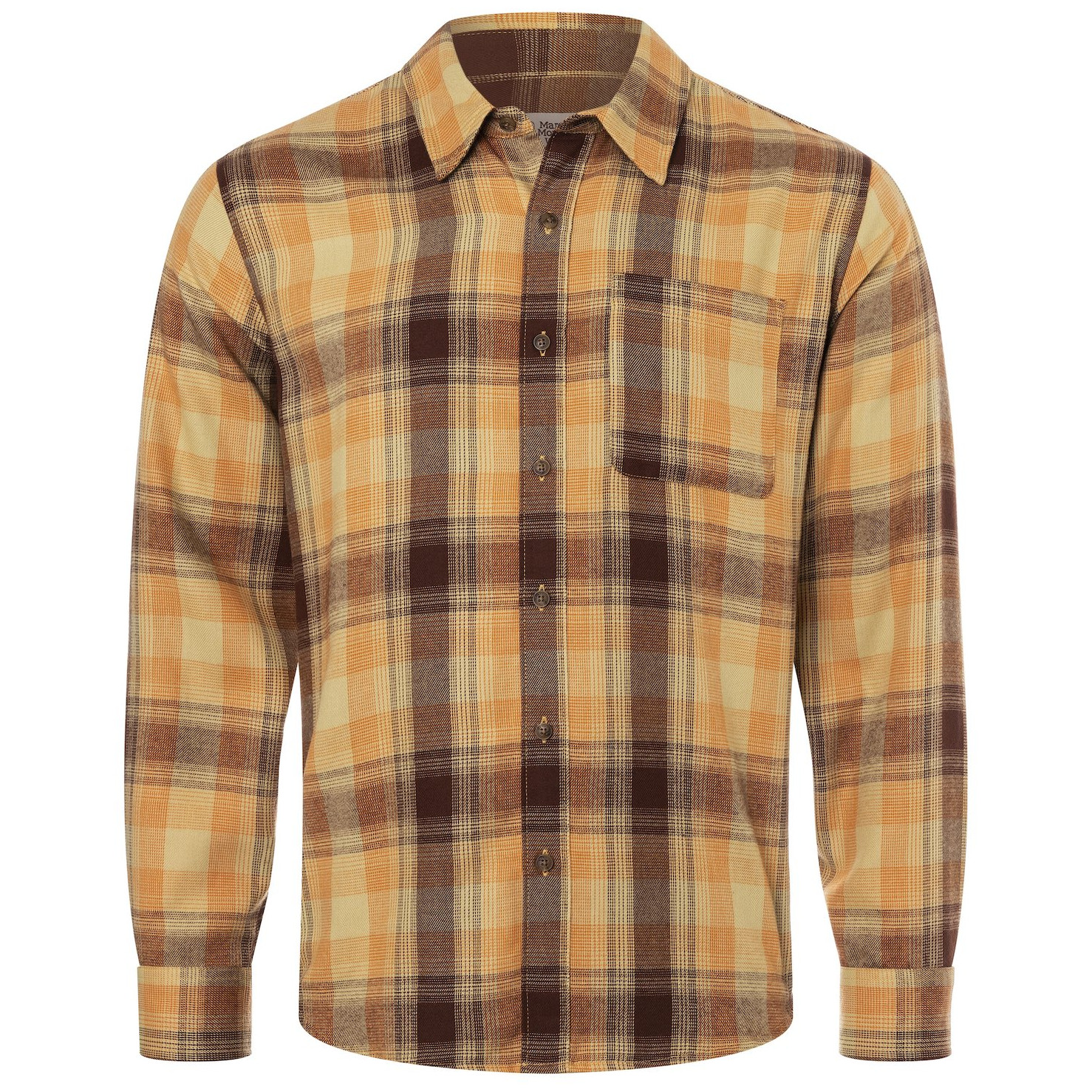 Pánská košile Marmot Fairfax Novelty Light Weight Flannel Velikost: L / Barva: oranžová