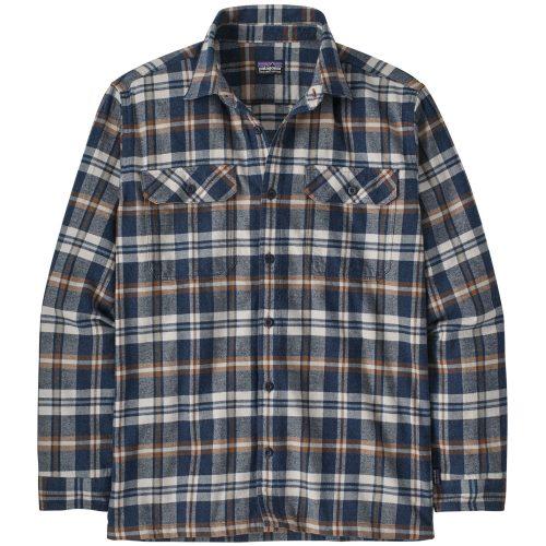 Pánská košile Patagonia Fjord Flannel Shirt Midweight Velikost: XL / Barva: hnědá/modrá