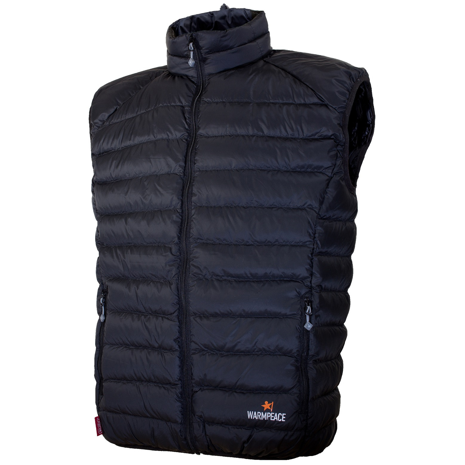 Pánská péřová vesta Warmpeace Drake Velikost: XL / Barva: černá
