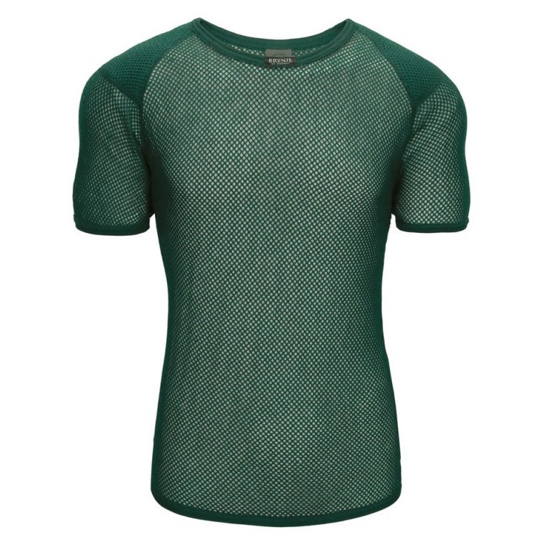 Pánské funkční triko Brynje of Norway Super Thermo T-shirt w/inlay Velikost: L / Barva: zelená
