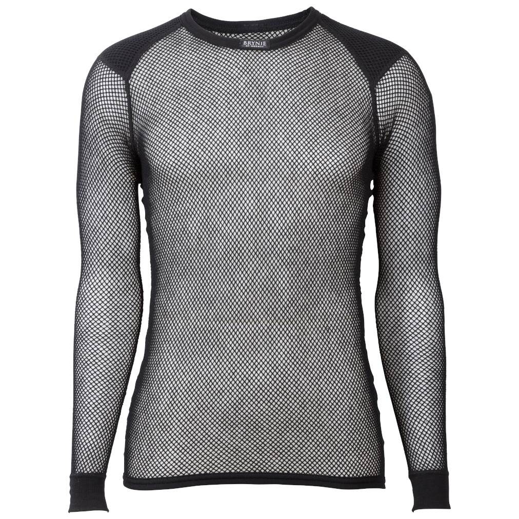 Pánské funkční triko Brynje of Norway Wool Thermo Shirt Velikost: L / Barva: černá