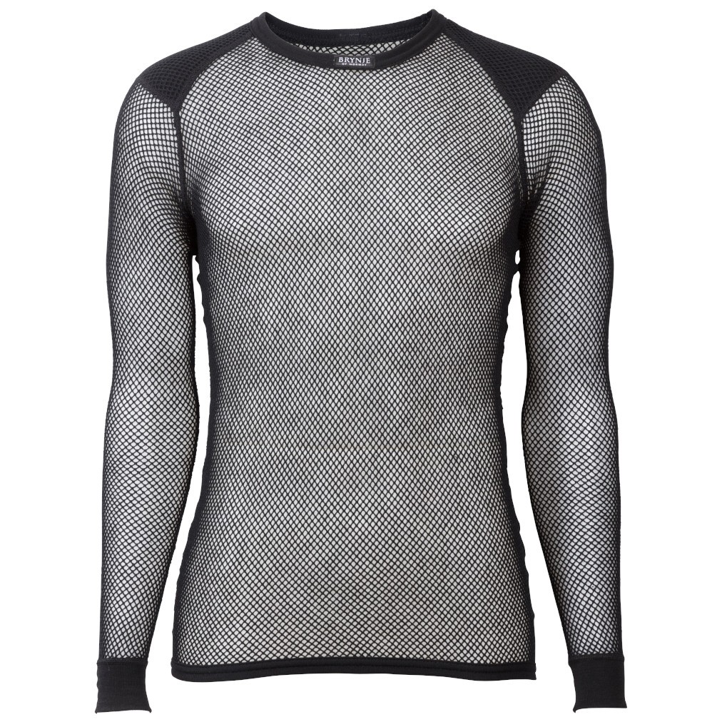 Pánské funkční triko Brynje of Norway Wool Thermo Shirt Velikost: XL / Barva: černá