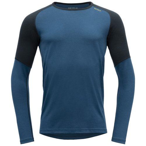 Pánské funkční triko Devold Jakta Merino 200 Shirt Velikost: L / Barva: modrá