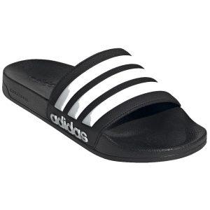 Pánské pantofle Adidas Adilette Shower Velikost bot (EU): 38 / Barva: černá/bílá