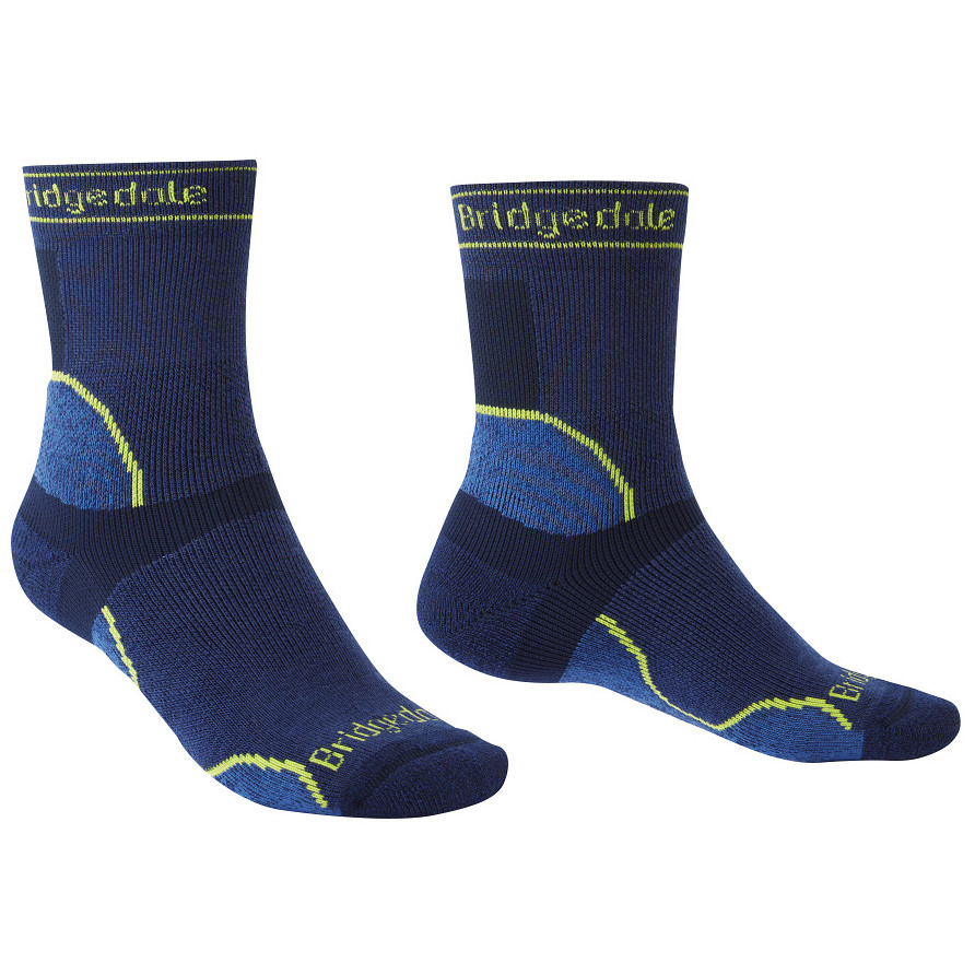 Pánské ponožky Bridgedale Trail Run MW T2 MS 3/4 Crew Velikost ponožek: 40-43 / Barva: modrá