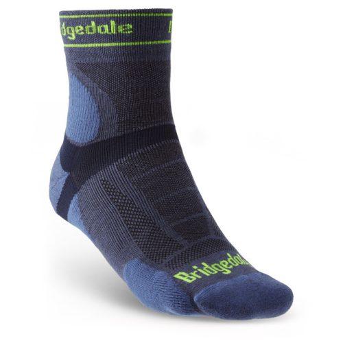 Pánské ponožky Bridgedale Trail Run UL T2 MS 3/4 Crew Velikost ponožek: 40-43 / Barva: modrá