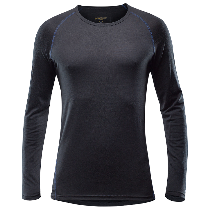 Pánské triko Devold Breeze Man Shirt long sleeve Velikost: L / Barva: černá