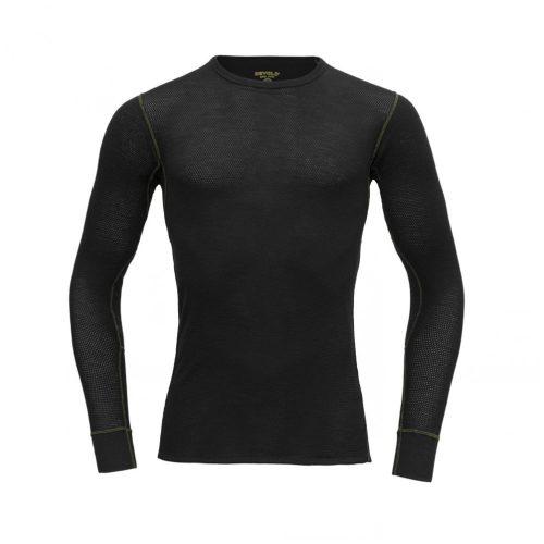 Pánské triko Devold Wool Mesh Man Shirt Velikost: L / Barva: černá