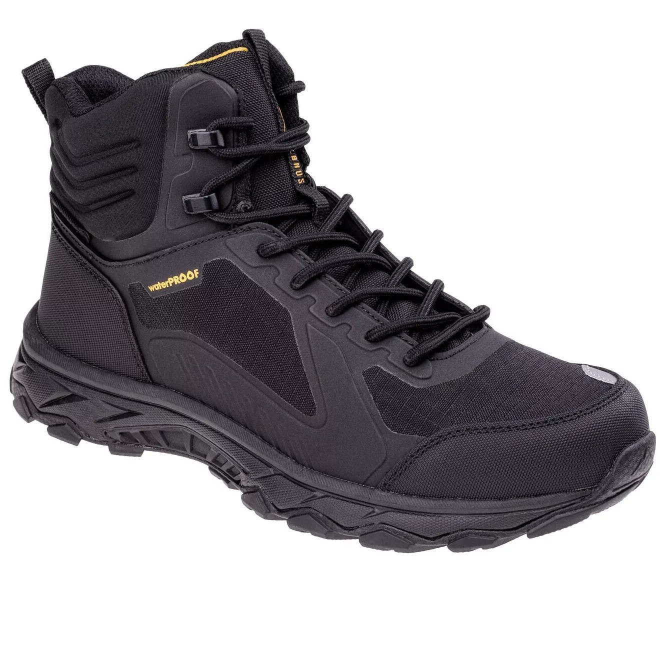 Pánské zimní boty Elbrus Hixon Mid Wp C Velikost bot (EU): 42 / Barva: černá/žlutá