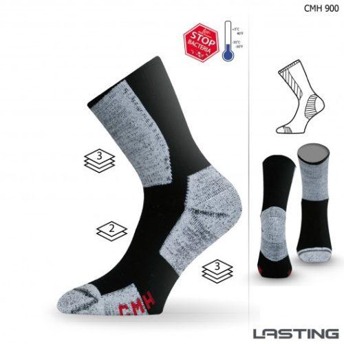 Ponožky Lasting CMH Velikost ponožek: 38-41 / Barva: šedá/černá