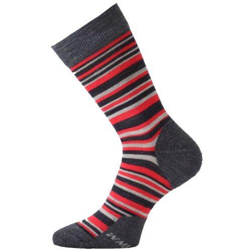 Ponožky Lasting WPL Velikost ponožek: 42-45 (L) / Barva: šedá/červená