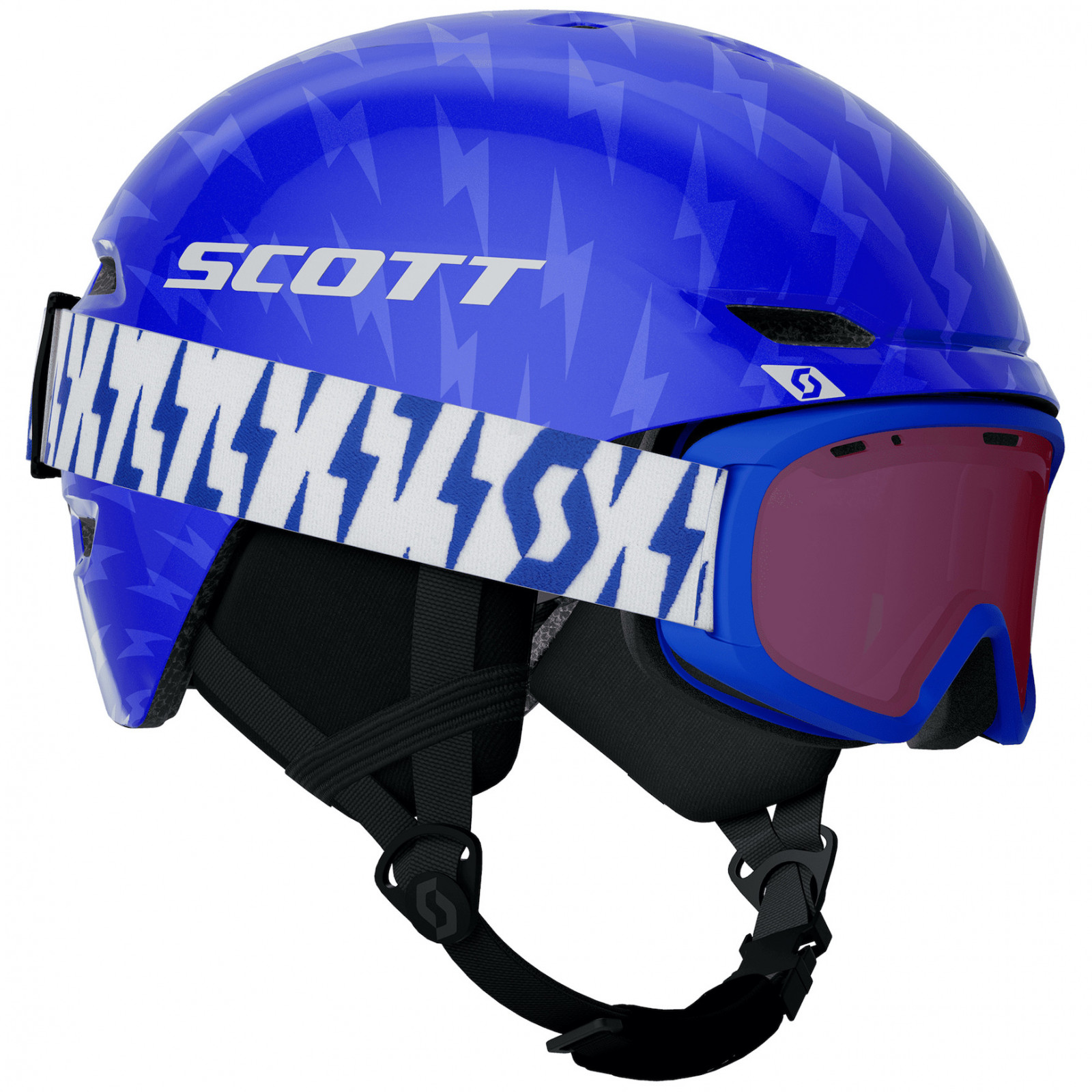 Set přilba a brýle Scott Keeper 2 + Witty Jr Velikost helmy: 51-54 cm / Barva: modrá/světle modrá
