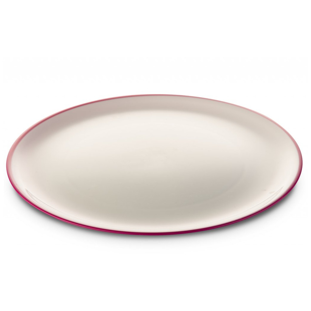 Talíř Omada SANALIVING Dinner Plate 24xh2cm Barva: bílá/červená