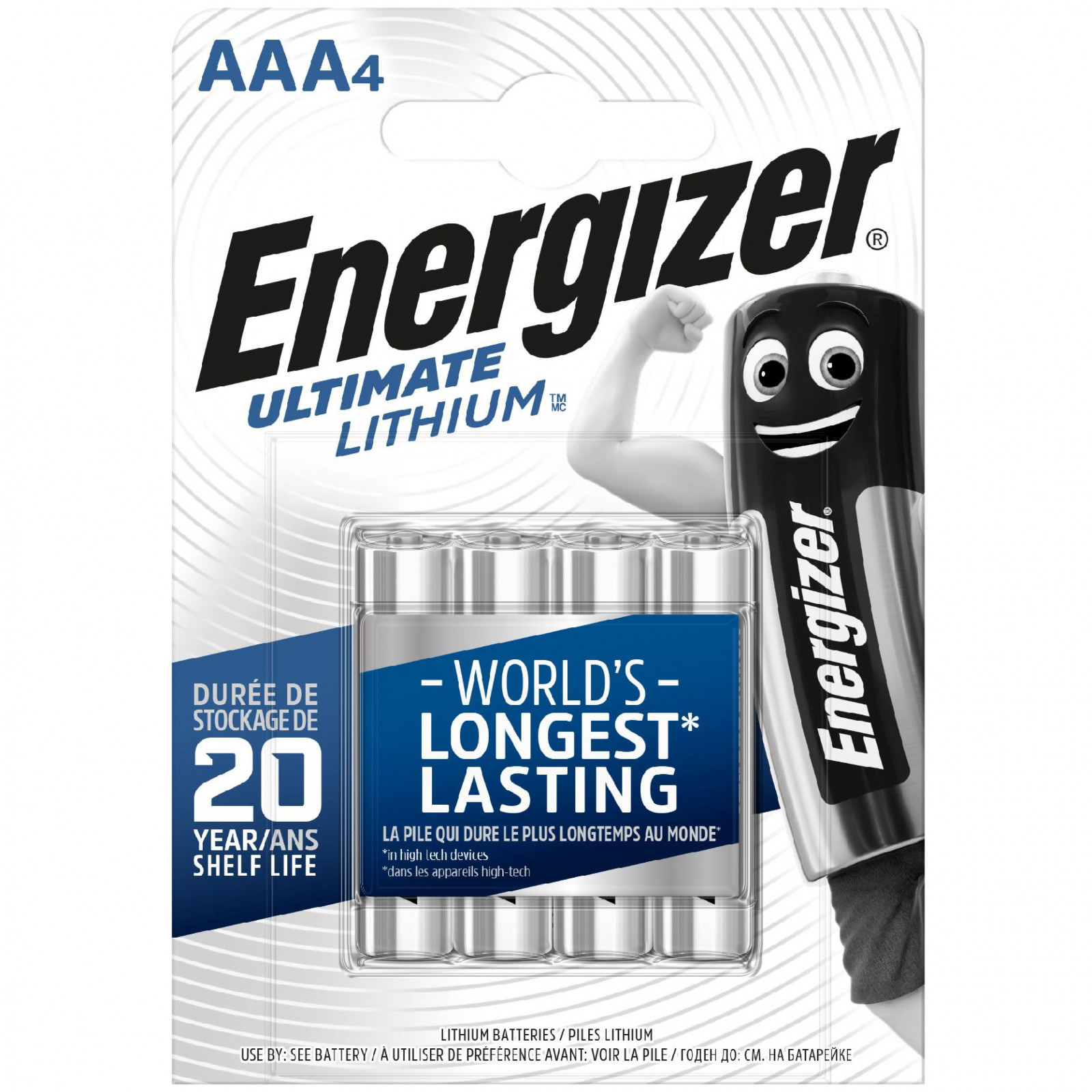 Baterie Energizer Ultimate lithium AAA/4 Barva: stříbrná