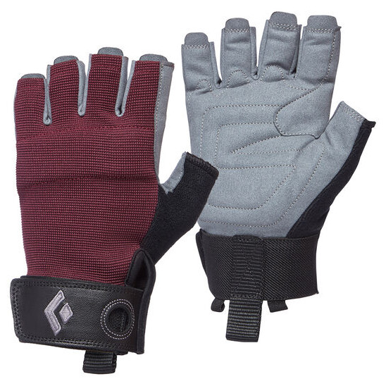 Dámské rukavice Black Diamond W'S Crag Half-Finger Gloves Velikost rukavic: XS / Barva: červená