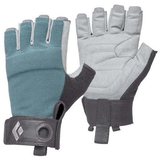 Dámské rukavice Black Diamond W'S Crag Half-Finger Gloves Velikost rukavic: XS / Barva: šedá/zelená