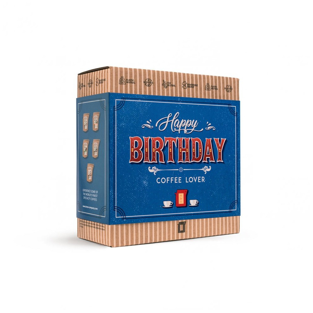 Dárkové balení Grower´s cup Box s kávovými konvičkami - narozeniny 5x300ml